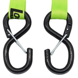 Retractable Ratchet Straps with Safety Clips 25mm Wide 3.6m Long (RW106)