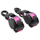 Retractable Ratchet Straps with Safety Clips 25mm Wide 3.6m Long PINK (RW106)