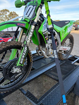 Pair of Green Motorcycle Tie Down Straps (RW90)