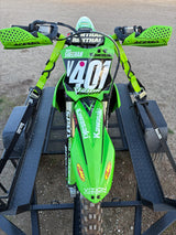 Pair of Green Motorcycle Tie Down Straps (RW90)