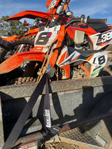 Pair of Orange Motorcycle Tie Down Straps (RW92)