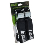 Pair of Black Motorcycle Tie Down Straps (RW95)