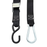 Pair of Black Motorcycle Tie Down Straps (RW95)