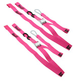 Pair of Hot Pink Motorcycle Tie Down Straps (RW96)