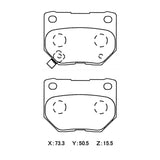 Subaru WRX, Nissan 300ZX / Skyline Turrbo Winmax W3 Performance Trackday Rear Brake Pads