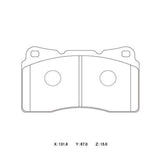 Mitsubishi Evo, Subaru WRX Sti, Commodore Redline Winmax W6.5 Front Race Brake Pads (Brembo Calipers)