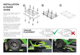 E-Track Kit With 25mm Retractable Ratchet - Designed For Lowered Cars (RW22)