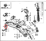 Datsun 200B Genuine Rear Crossmember Mount Bush