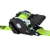 Retractable Ratchet Straps with Safety Clips 25mm Wide 3.6m Long (RW106)