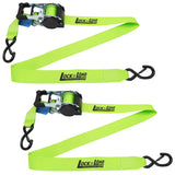 Retractable Ratchet Straps with Safety Clips 50mm Wide 3m Long (RW116)
