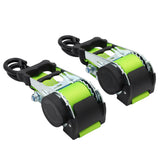 Retractable Ratchet Straps with Safety Clips 50mm Wide 3m Long (RW116)