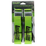 Pair of Green Motorcycle Tie Down Straps (RW90)