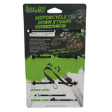 Pair of Green Motorcycle Tie Down Straps (RW90)