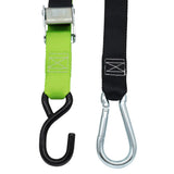 Pair of Green Motorcycle Tie Down Straps (RW90)