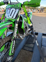 Pair of Green Motorcycle Tie Down Straps (RW90)