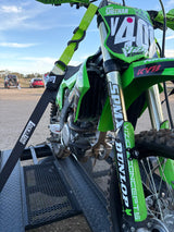 Pair of Green Motorcycle Tie Down Straps (RW90)