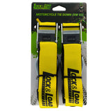 Pair of Yellow Motorcycle Tie Down Straps (RW93)