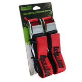 Pair of Red Motorcycle Tie Down Straps (RW94)