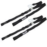 Pair of Black Motorcycle Tie Down Straps (RW95)