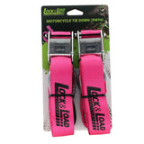 Pair of Hot Pink Motorcycle Tie Down Straps (RW96)