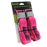Pair of Hot Pink Motorcycle Tie Down Straps (RW96)