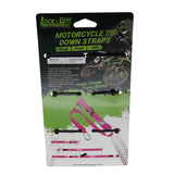 Pair of Hot Pink Motorcycle Tie Down Straps (RW96)