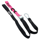 Pair of Pink & Black Motorcycle Tie Down Straps (RW97)