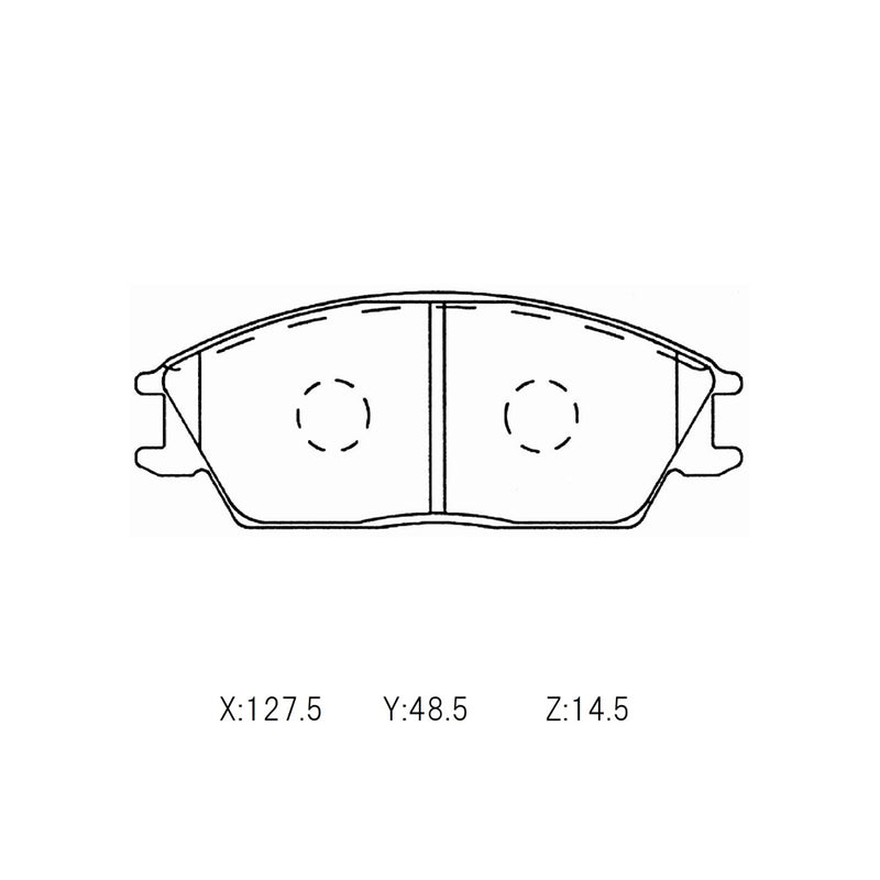 Hyundai Excel X3 Winmax W4 Performance Trackday Front Brake Pads