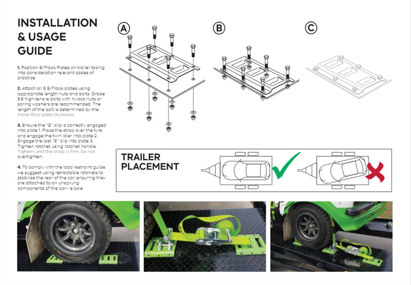 E-Track Plates (X2) RW42